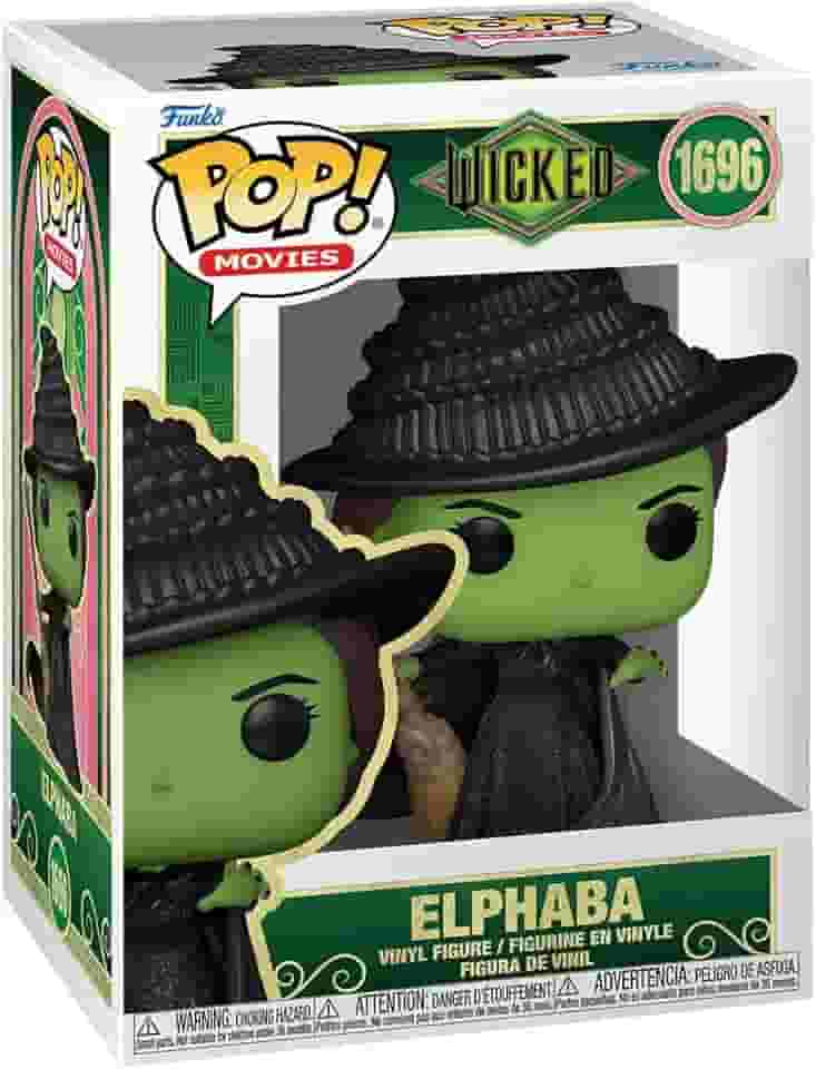 Funko Pop! Filmes: Wicked - Elphaba - Figura de vinil colecionável - ideia de presente - Mercadoria oficial - Brinquedos para crianças e adultos - boneco para colecionadores e exposição