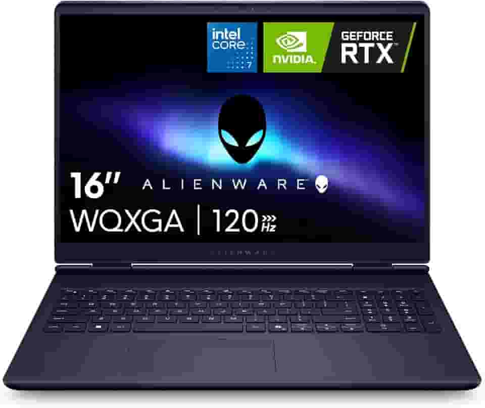 Alienware Laptop 16 Aurora AC16250-16 polegadas 16:10 WQXGA, Intel Core 7-240H Series 2, 16GB DDR5 RAM, 1TB SSD, NVIDIA GeForce RTX 5060 8GB GDDR7, Windows 11 Home, serviço no local - azul