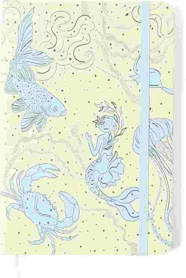 Cicero Caderneta Origens Pontado 14x21 Áqua Off White