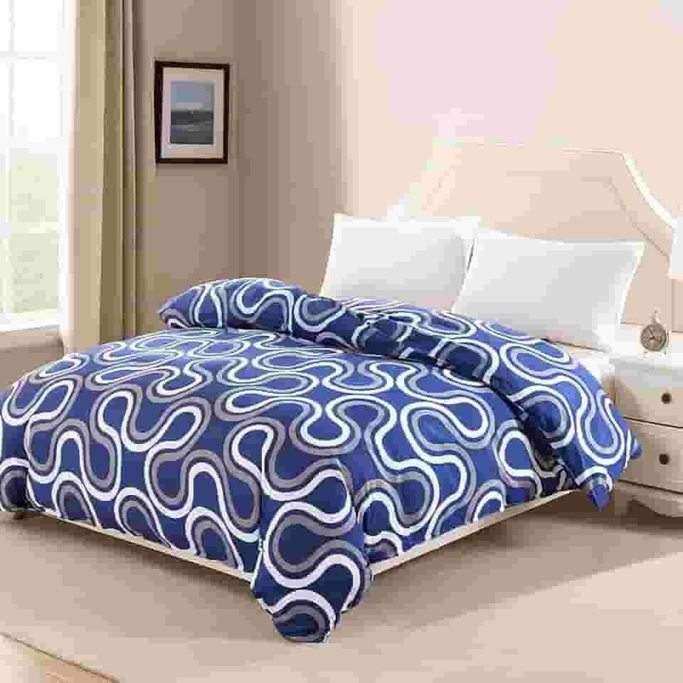 Edredom de Cama Casal Dupla Face Modelo de Estampas Variadas (Geométrico)