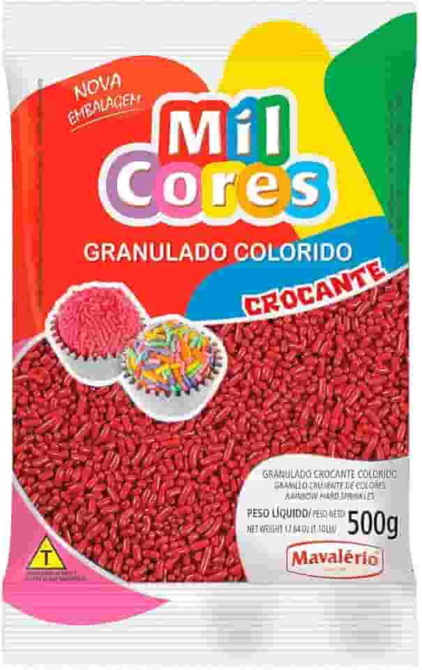 MAVALERIO GRANULADO CROCANTE VERMELHO 500G