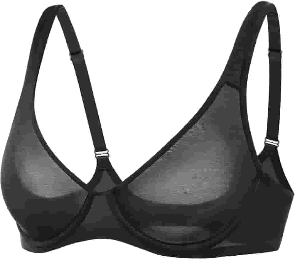 Sutiã Balconette de Malha Feminino Sexy Demi Supportive Confortável Sem Costura Sem Arame