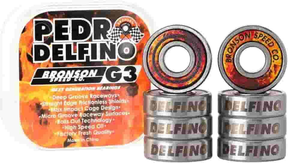 Bronson Speed Co. Bronson Speed Co Skateboard Rolamentos Pedro Delfino Pro G3