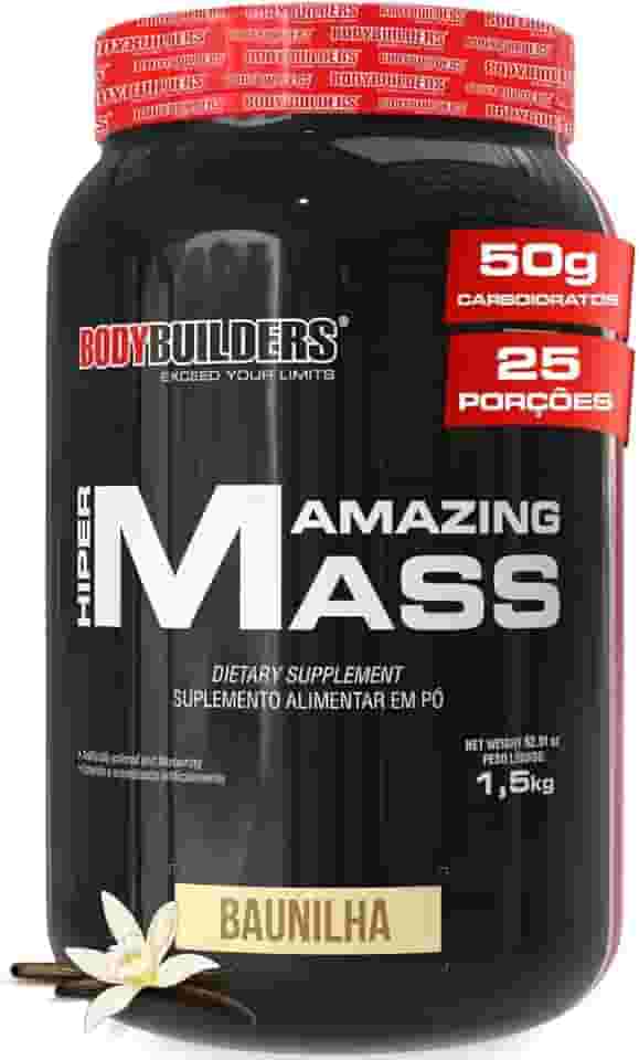 Massa - Hiper Amazing Mass - 1,5 kg – Bodybuilders Sabor Baunilha