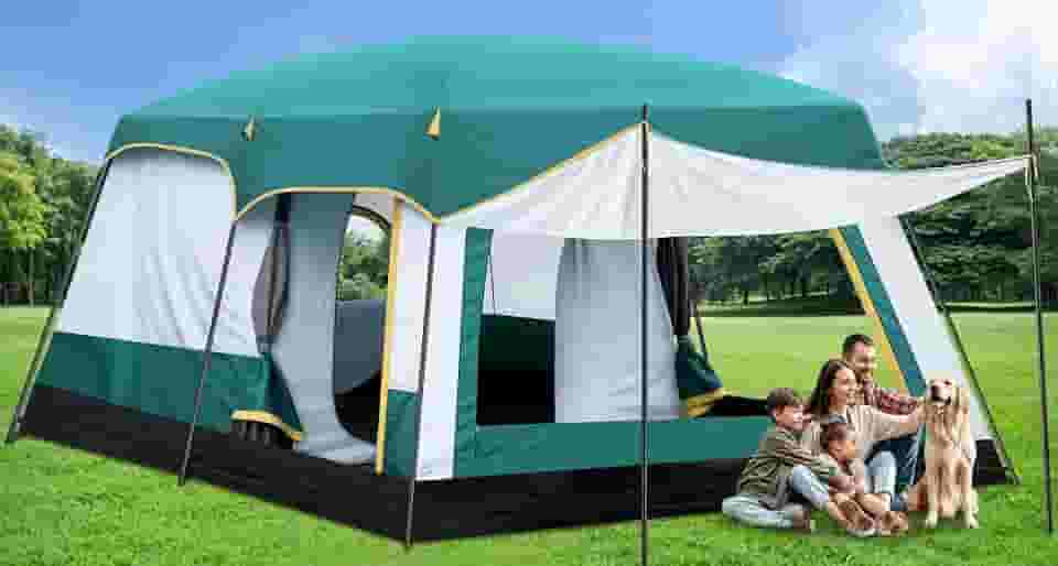 420 * 305 * 200cm, Acomoda de 8 a 12 Pessoas, Barraca de Camping, Barraca