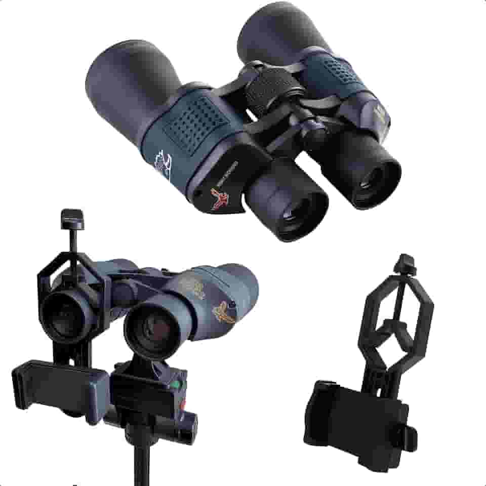 Binóculo Profissional Longo Alcance Zoom 80x80 Até 16km com Suporte Para Celular