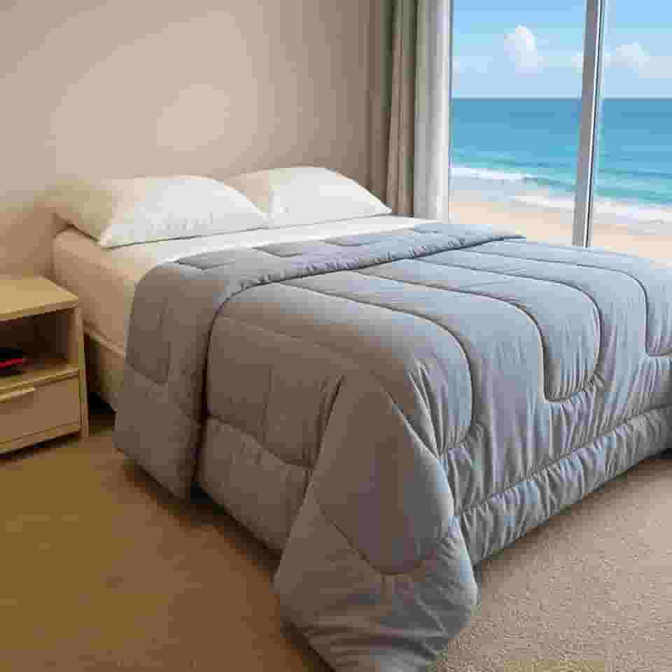 Edredom Queen Dupla Face Macio Luxo cobertor Antialérgico (Liso)