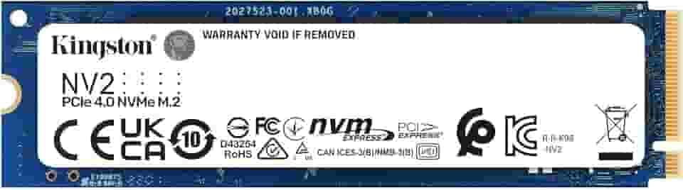 SSD Kingston NV2 1TB NVMe M.2 2280 (Leitura até 3500MB/s e Gravação até 2100MB/s)