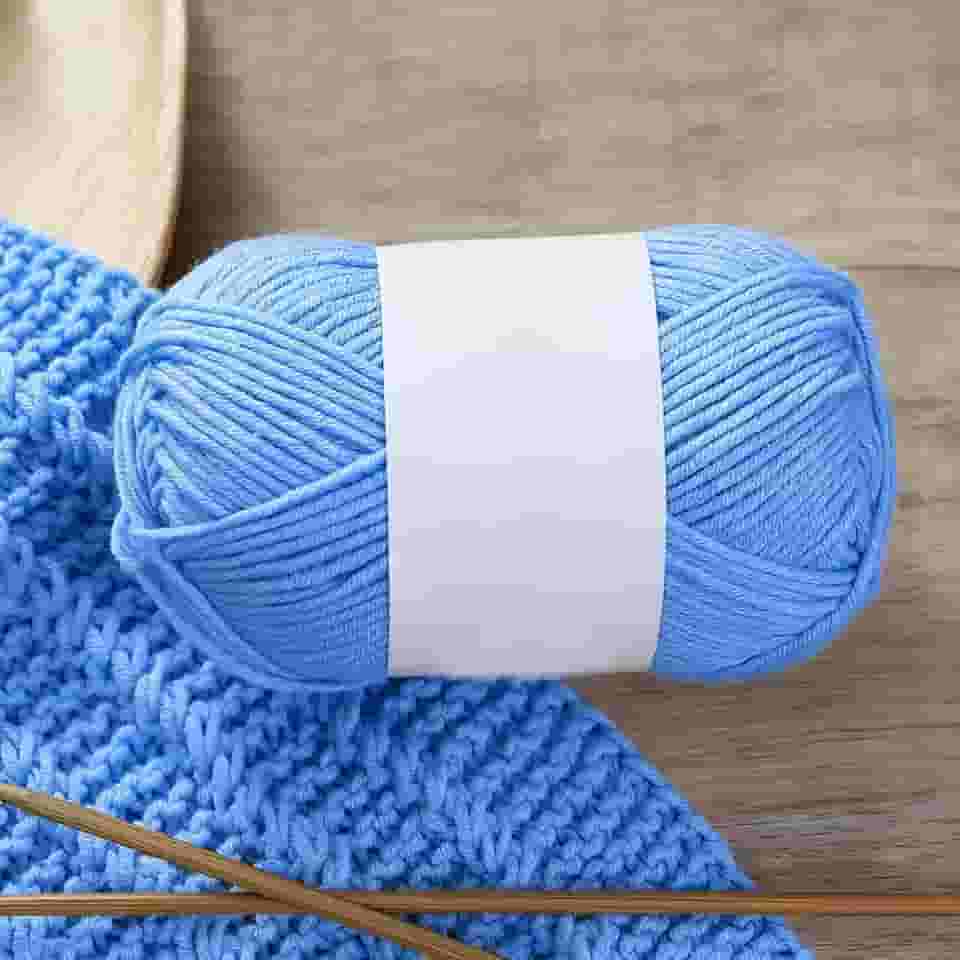 Fio macio para crochê, crochê - cores brilhantes, perfeito para cachecóis, xales, cobertores e roupas, azul