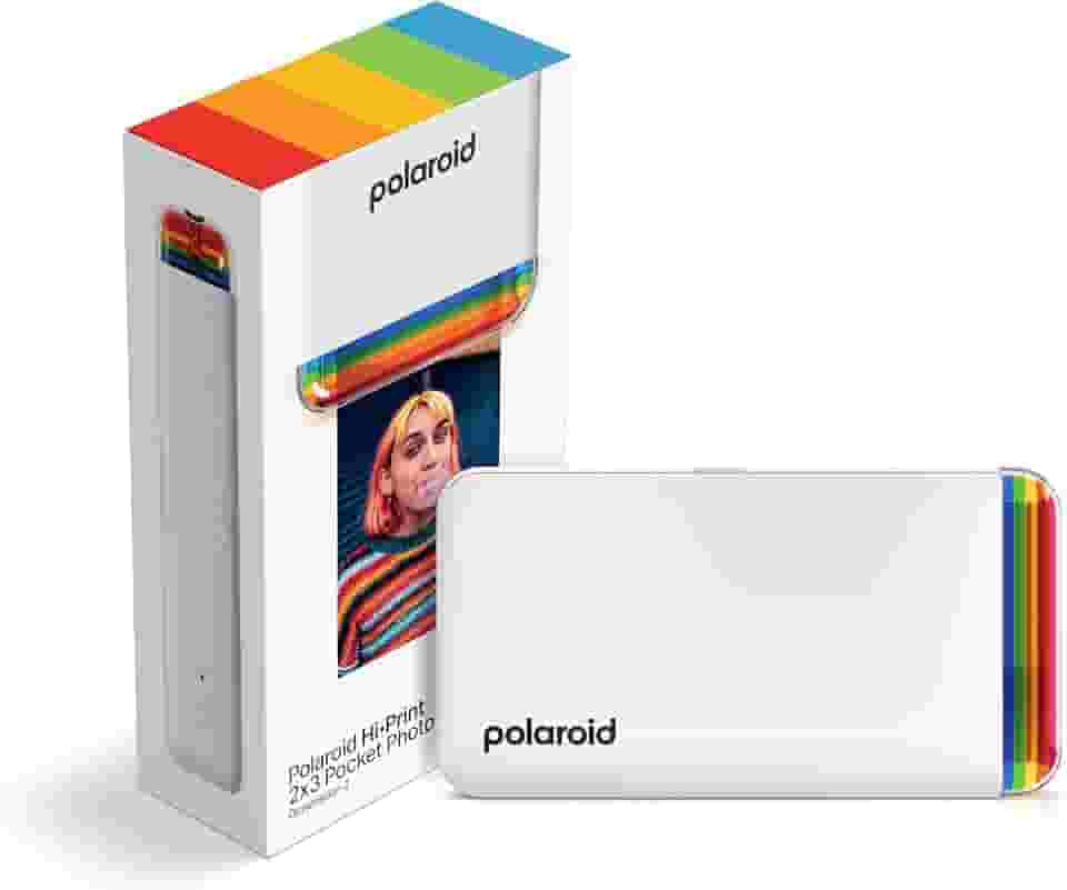 Polaroid Hi-Print - 2ª geração Bluetooth conectada 2 x 3 Pocket Photo Dye-Sub Printer - Somente impressora branca (9128)