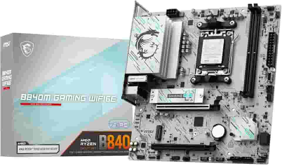 Placa Mãe MSI B840M GAMING WIFI6E (AM5/2xDDR5/HDMI/DisplayPort/M.2/USB 3.2)