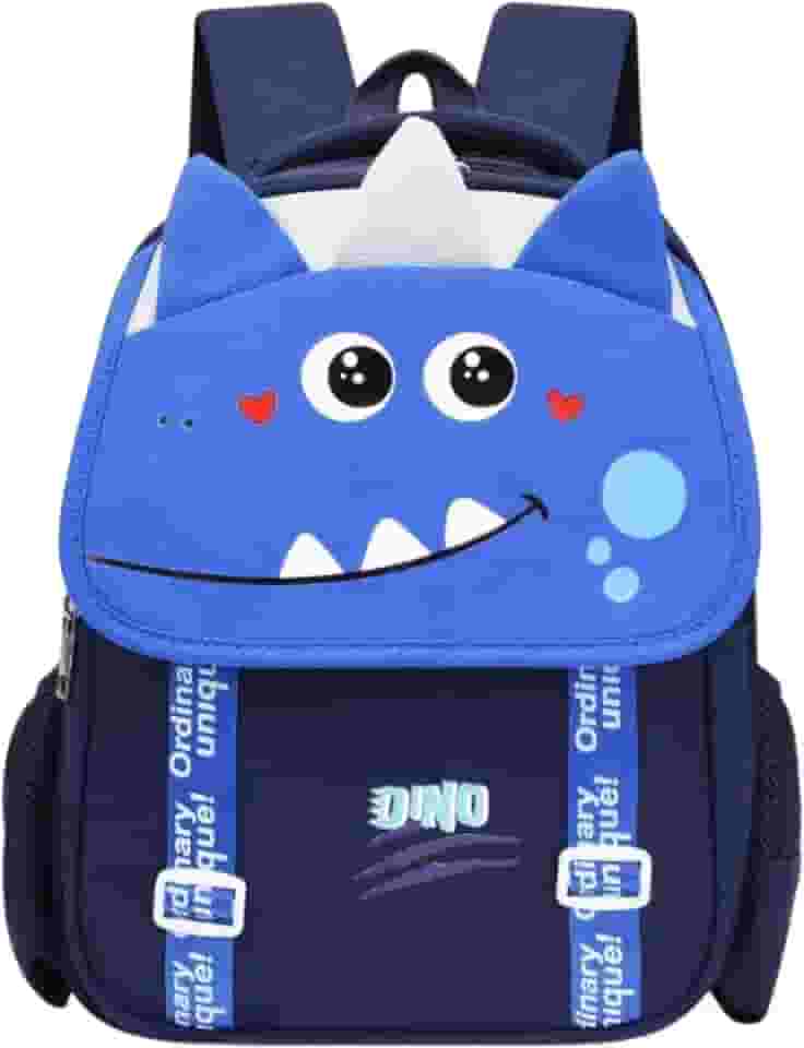 Mochila Escolar Infantil Unicórnio e Dinossauro, 4 Cores Disponíveis, Design Divertido, Alças Ajustáveis, para Crianças da Pré-escola e Ensino Fundamental