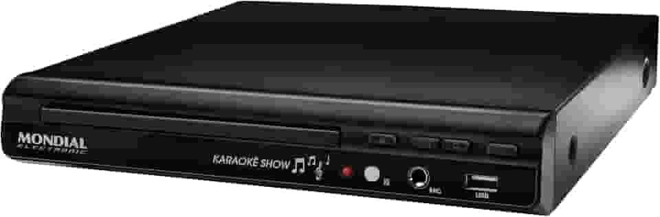MONDIAL DVD Karaokê USB II, Preto, 25W, Bivolt - D-20