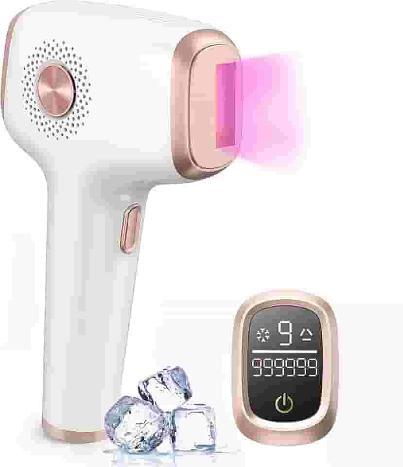 INNZA Removedor de pelos IPL com função de resfriamento de gelo para mulheres permanentes, 999.999 Flashes Removedor de pelos IPL indolor, dispositivo de remoção de pelos para axilas, pernas, braços (Ouro rosa - 2)