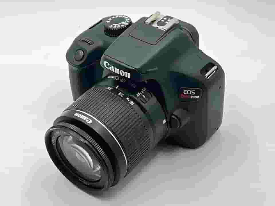 Câmera Canon Eos Rebel T100 Wifi 18mp + 18-55mm Ef-s Is Ii