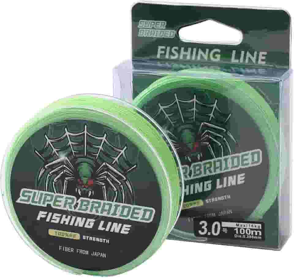 Linha De Pesca Multifilamento 100m PE 4 Fios Linha Trançada 4X Verde Cinza 10lb 16lb 20lb 40lb