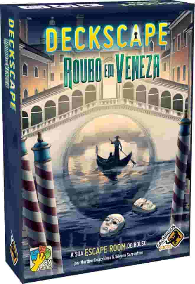 Galápagos, Deckscape: Roubo em Veneza, Jogo de Tabuleiro Cooperativo, 1-6 jogadores, 30-60min