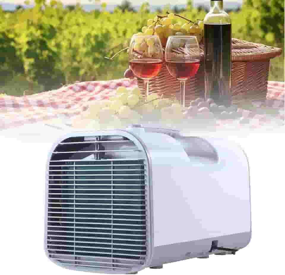 Ar condicionado para barraca de 13 kg / 28 lb com controle remoto, função de temporização do ventilador de três velocidades Desumidificador de, CA portátil para