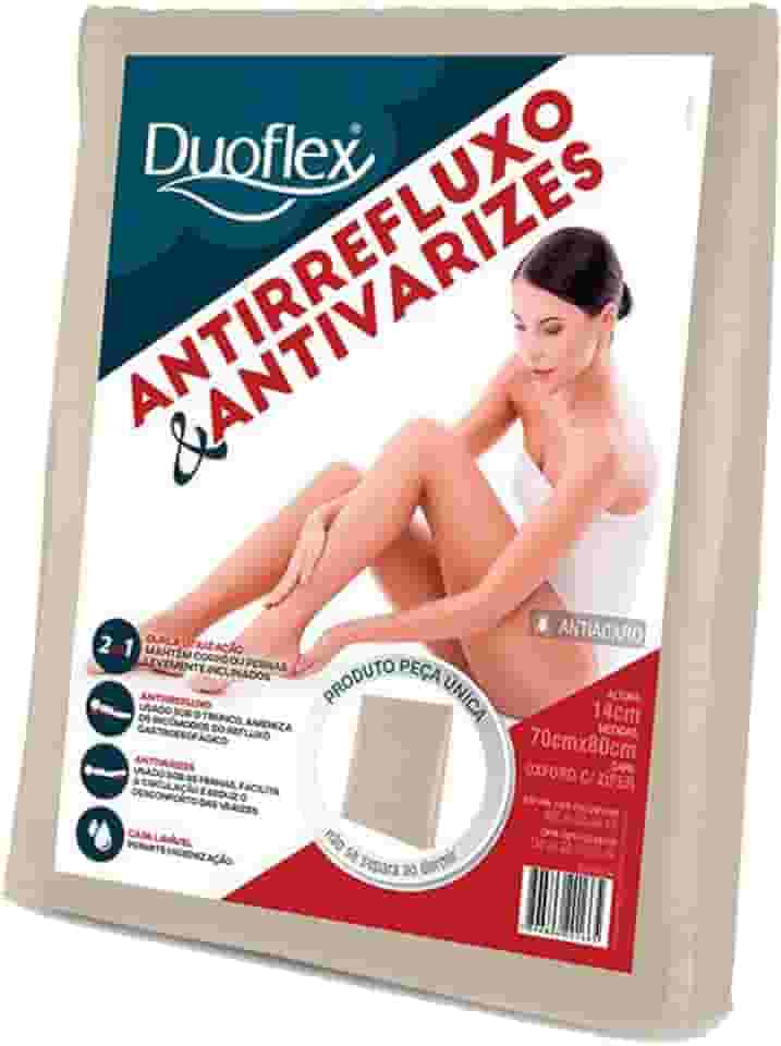 Travesseiro Antivarizes & Antirrefluxo, 50x80cm, Bege, Duoflex