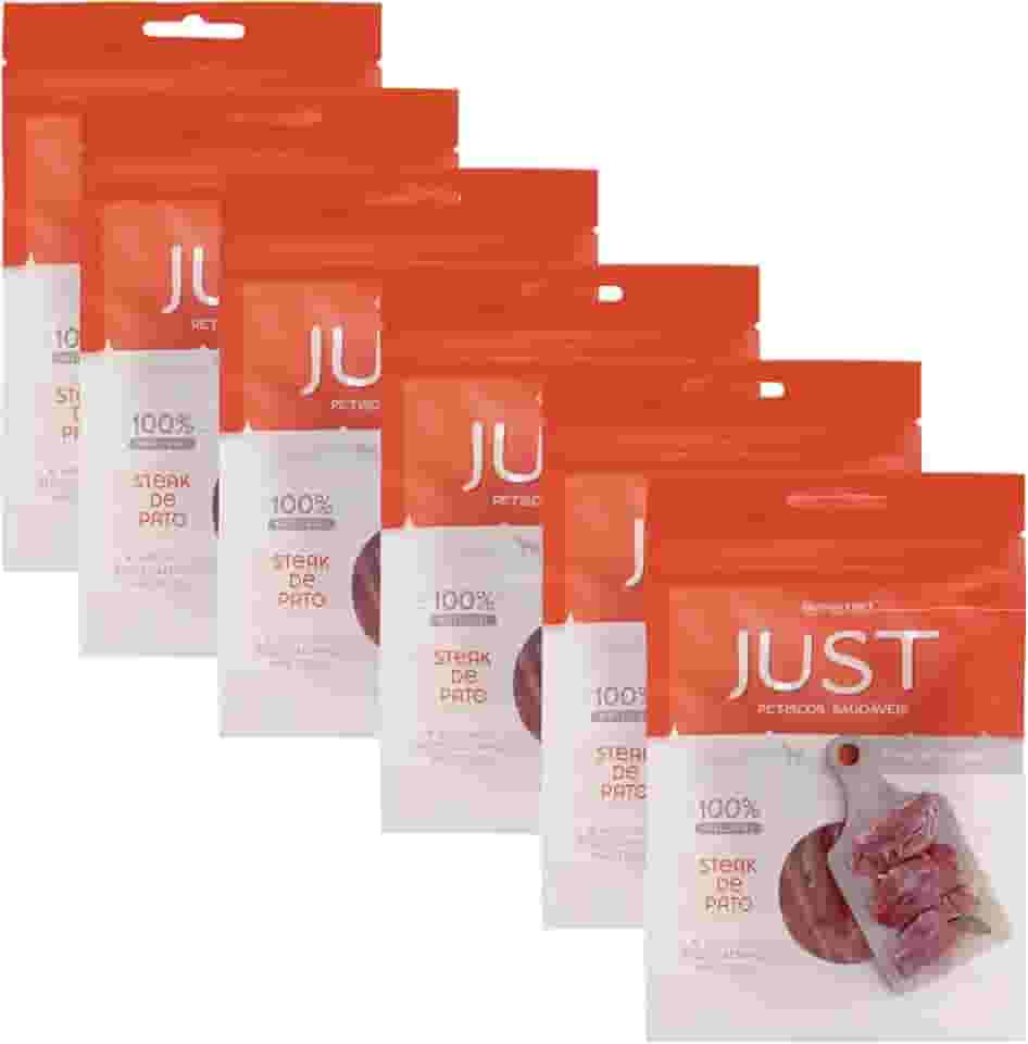 JUST Petiscos Saudáveis Pack com 6 Unidades Sabor Steak de Pato 75G