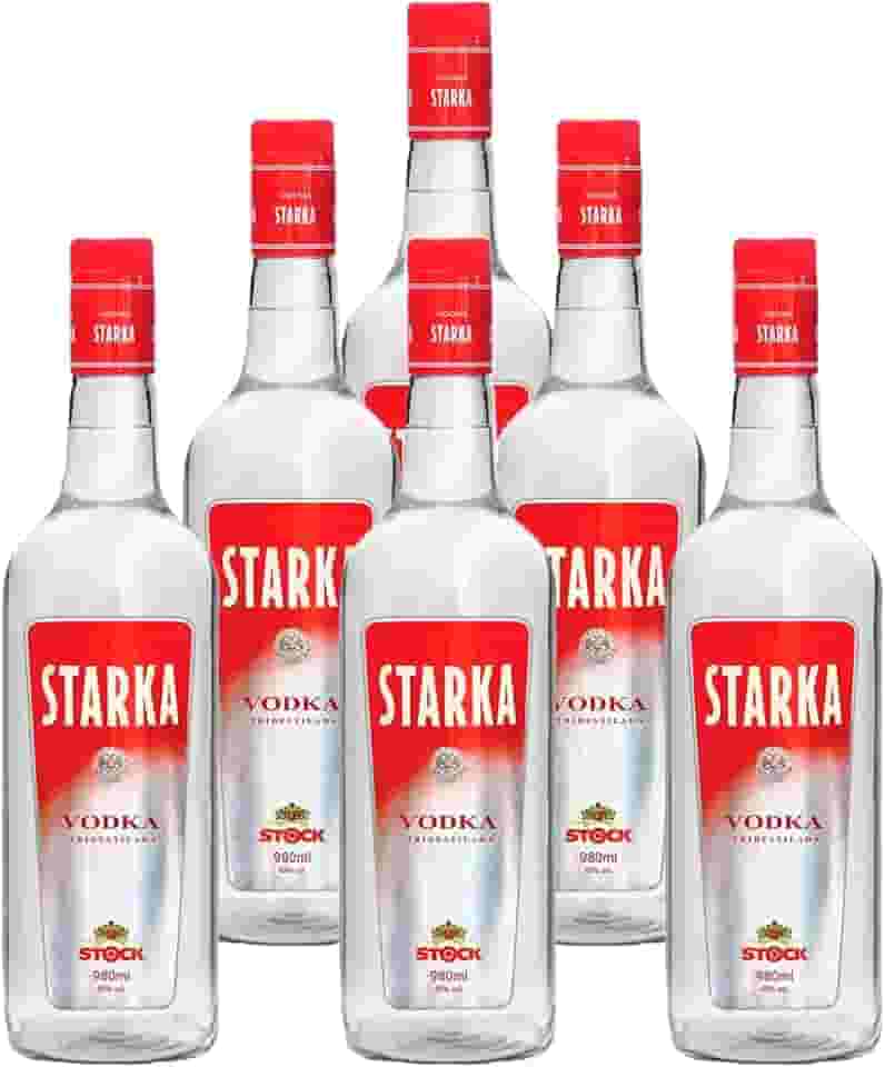 Vodka Tridestilada Starka Stock 980ml 6 Unidades