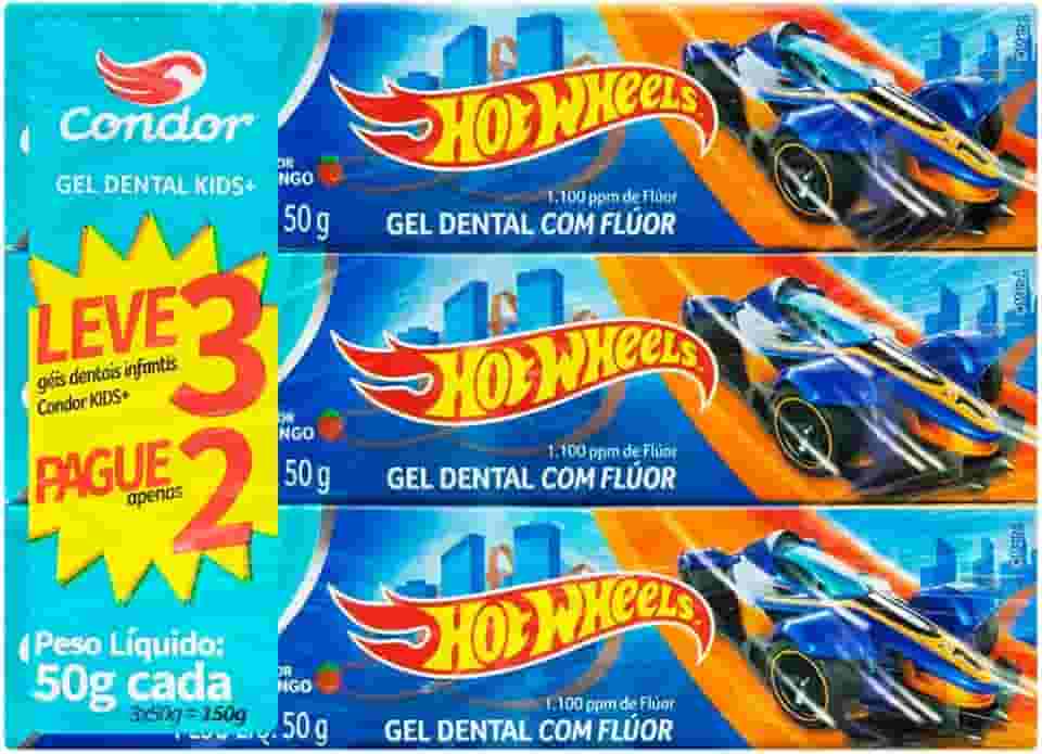 Condor Creme Dental Bambinos Gel Hotwheels Lv3Pg2