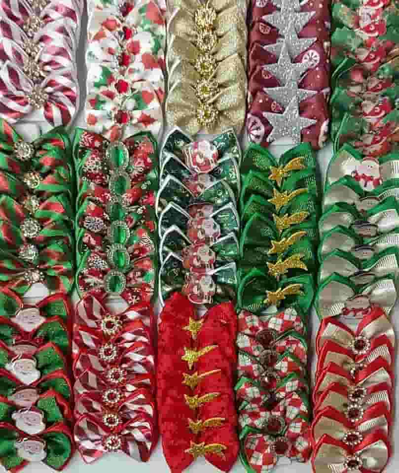 Laços Pet Natal 72 unidades