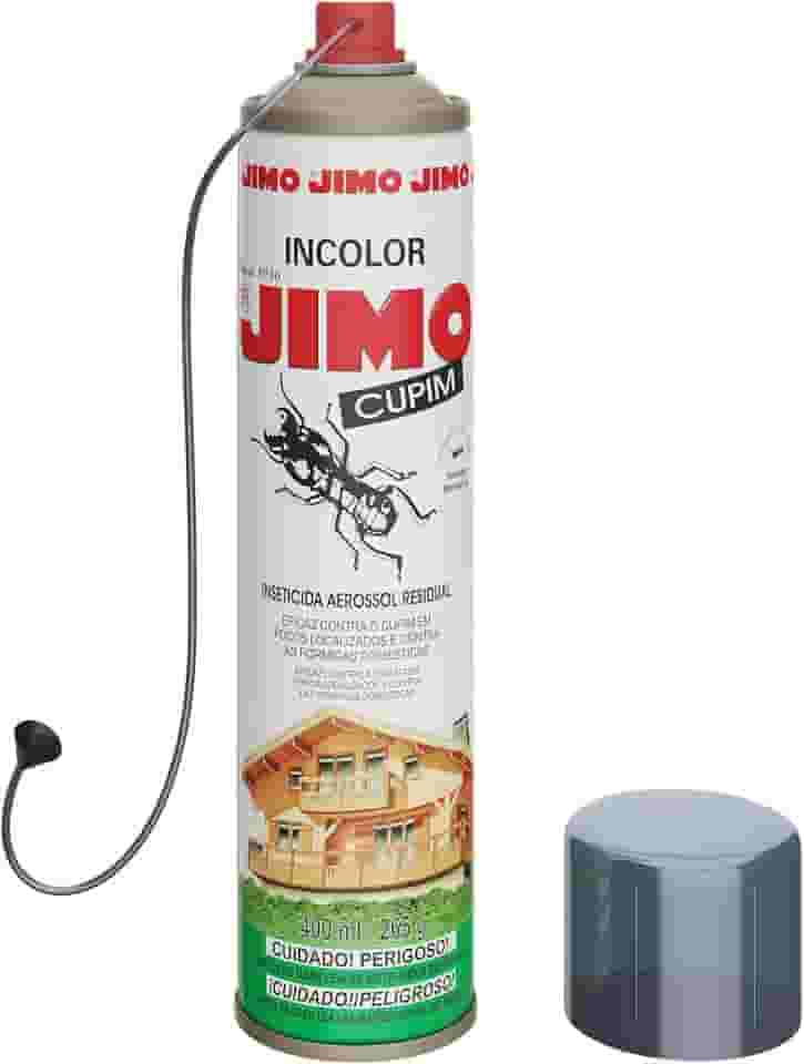 JIMO Cupim Contra Cupim Brocas Formigas Alto Poder Residual e de Penetração Aerossol 400ml