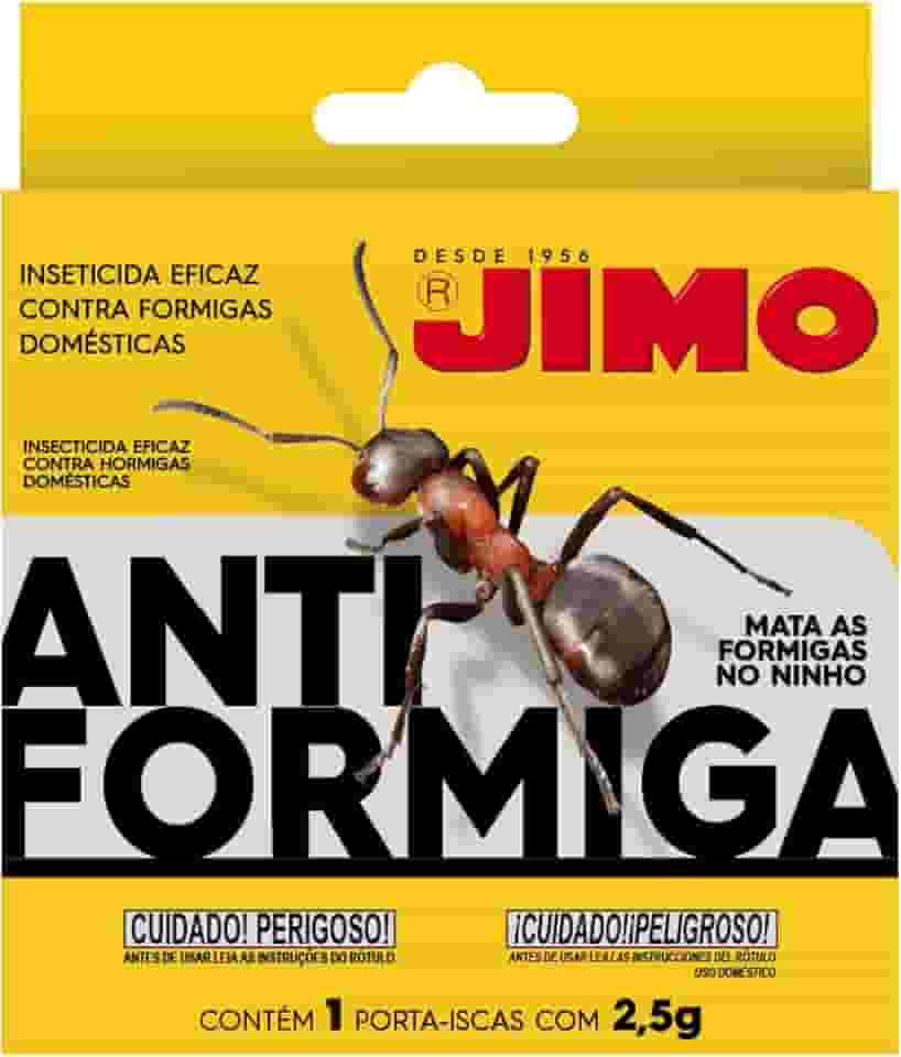 Jimo Isca Granulada Antiformiga 2,5g Elimina Formiga Fantasma Destrói Colônia com Proteção Total Eficiente
