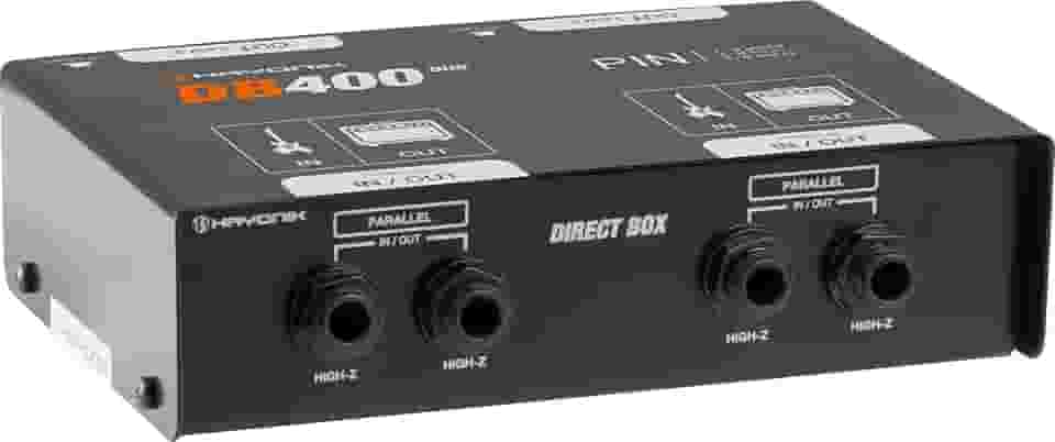 HAYONIK, Direct Box Duplo Estéreo DB400Duo Preto
