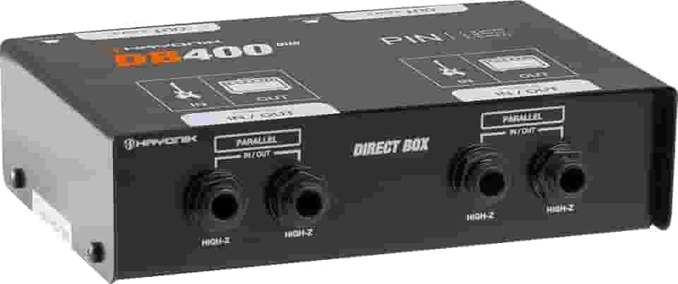 HAYONIK, Direct Box Duplo Estéreo DB400Duo Preto