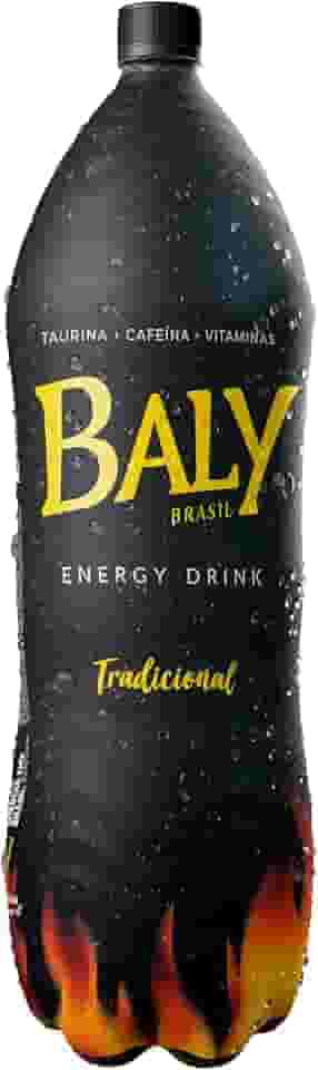 Energético, Baly Energy Drink, Sabor Guaraná, Preto/Amarelo, 2L X 6 Unidades