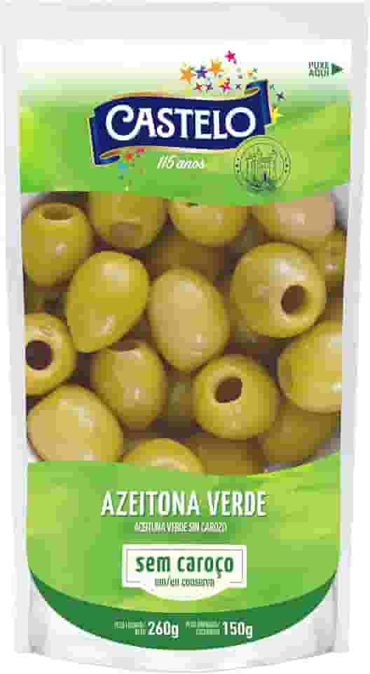 Azeitona Verde Sem Caroço Stand Up Pouch Castelo, 150g