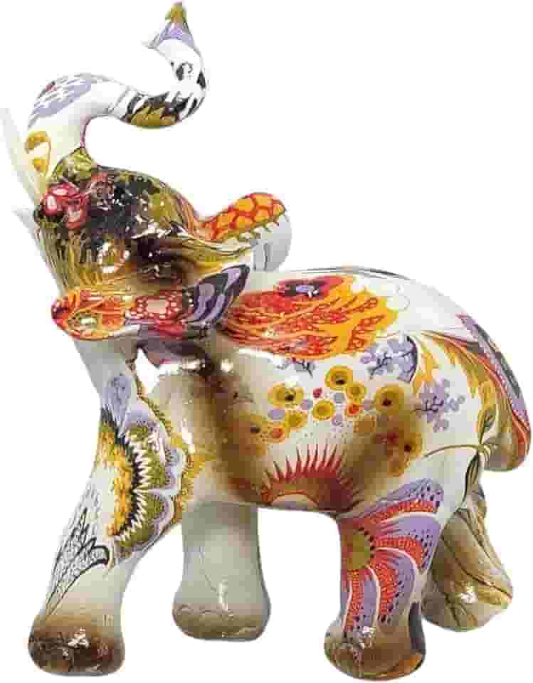 Elefante Decorativo Em Resina GRANDE Estatueta Indiano Sabedoria Sorte Z (elefante Z200)