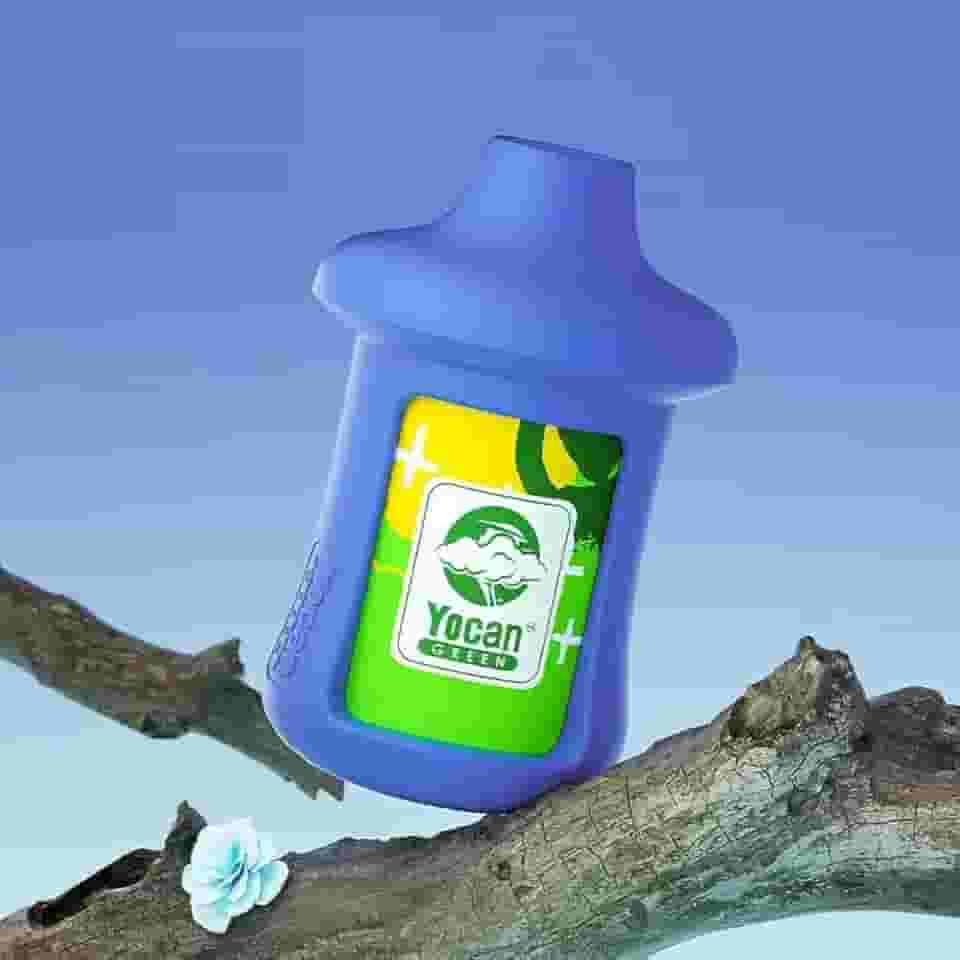 Generic Purificador de fumaça pessoal Yocan Green, filtro de ar descartável, remove fumaça passiva e odor, filtro de carbono de coco ativado HEPA em 4 estágios para eliminar fumaça e cheiro (azul)