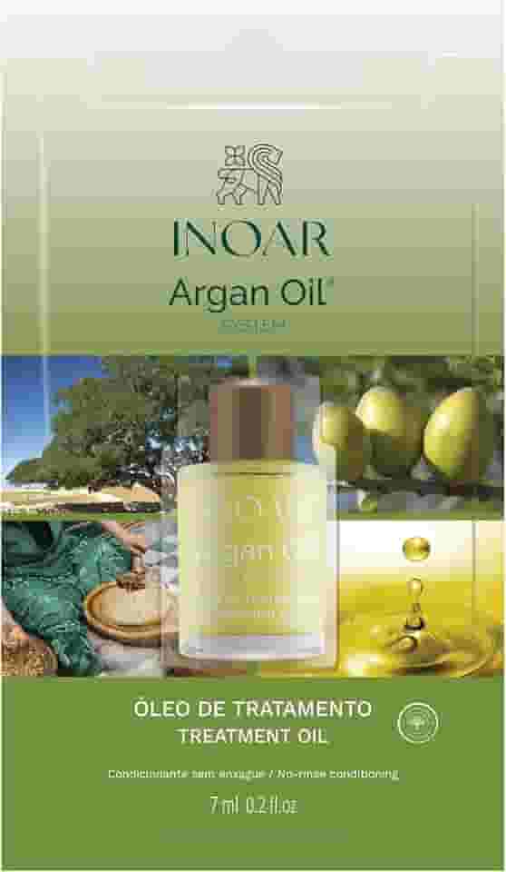 Inoar Óleo de Argan Blister – Ação Antioxidante, Hidratação, Brilho e Finalização com Redução de Frizz - 7ml
