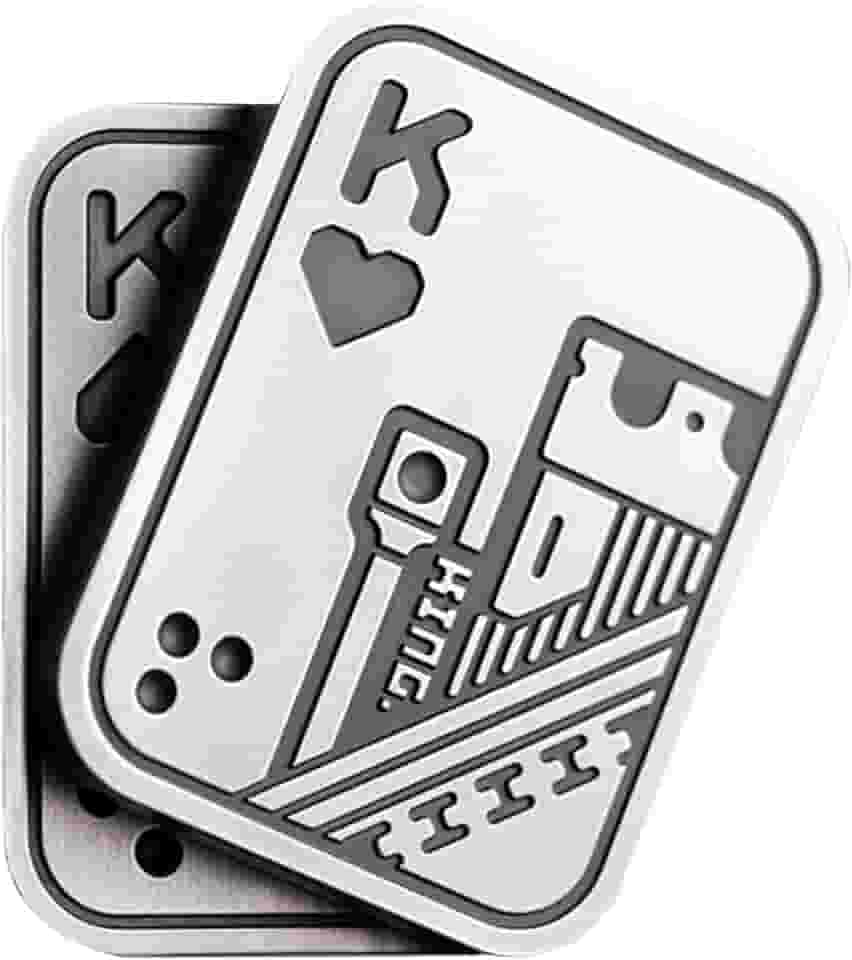 New Decompression Metal Poker Fidget_Slider，Manually Rotate Adult Office Decompression Toys to Relieve Pressure, Tabletop Toys for Adults, （KK）