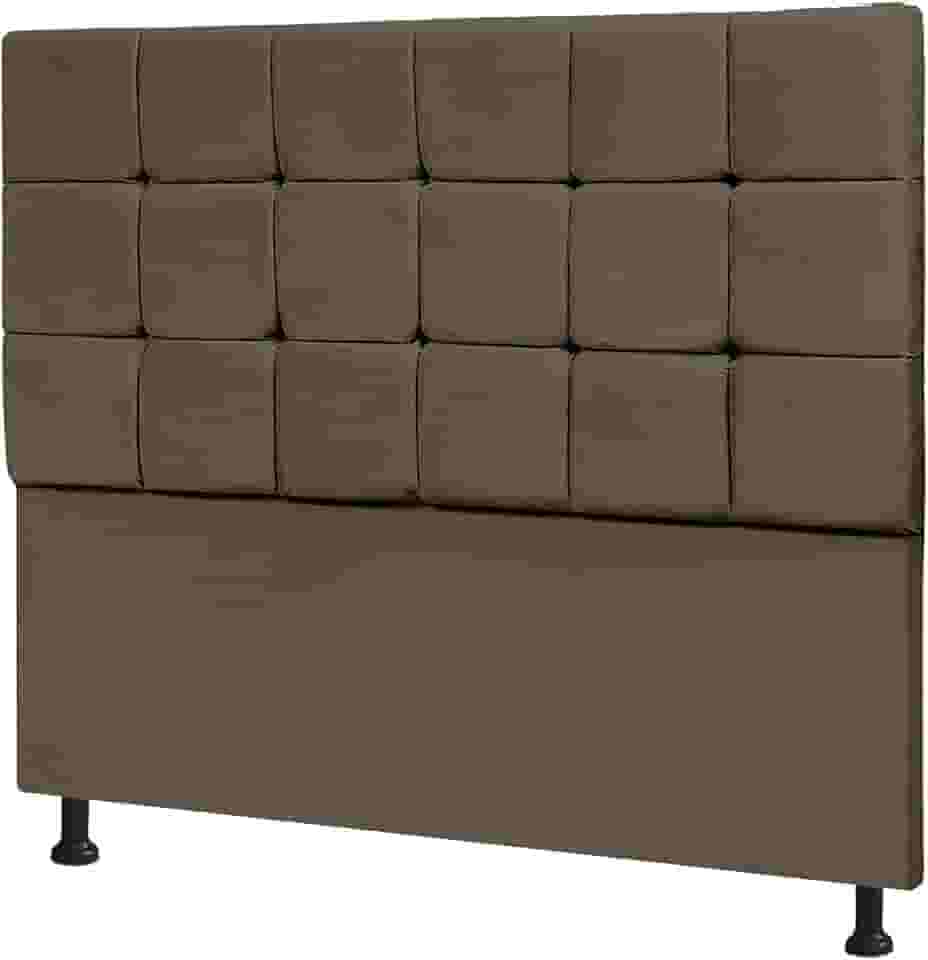 Cabeceira De Cama Box Art Espanha - Casal 140cm X 130cm Marrom