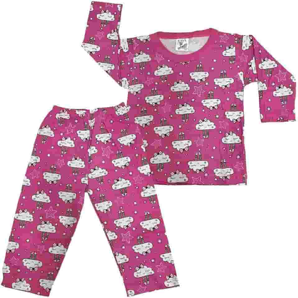 Pijama Malha Longo 100% Algodão Menina