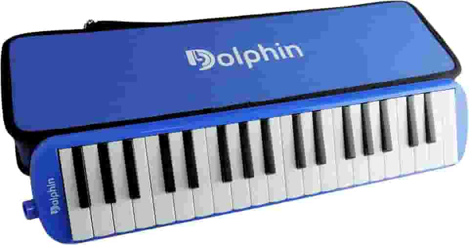 Escaleta 37 Teclas Dolphin 6721, com Semi Case Azul