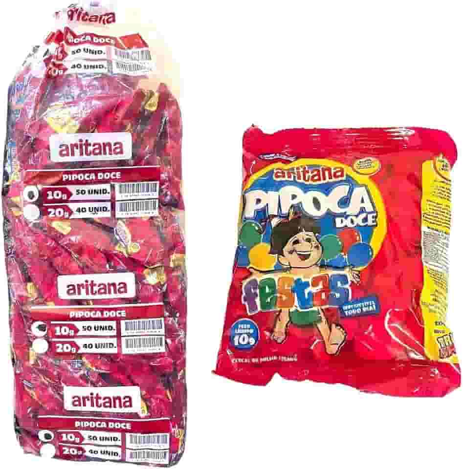 kit 25 Mini Pipoca Doce Com 10gr cada para festas eventos brindes pipoca de qualidade