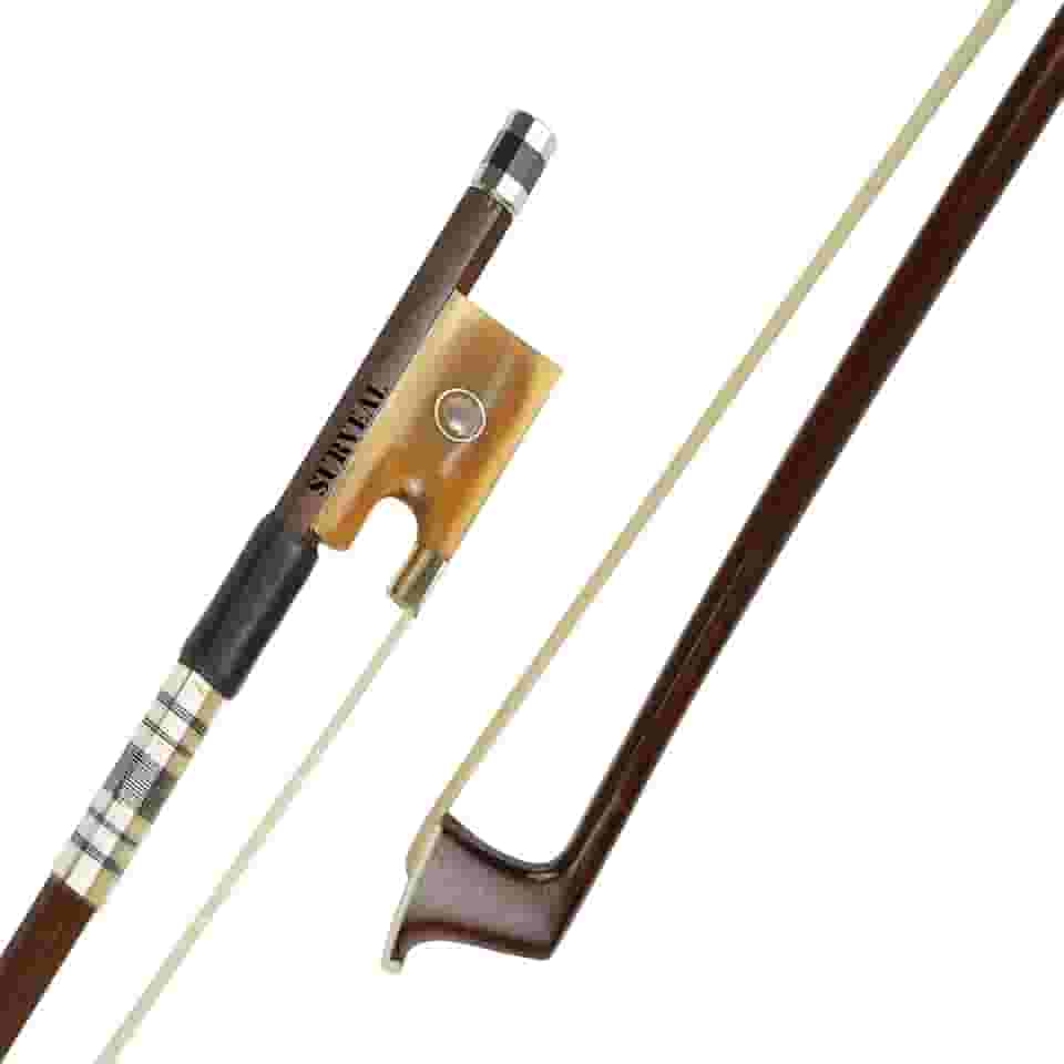 Arco profissional de violino Brazilwood Natural Mongólia rabo de cavalo sapo chifre de boi (4/4)