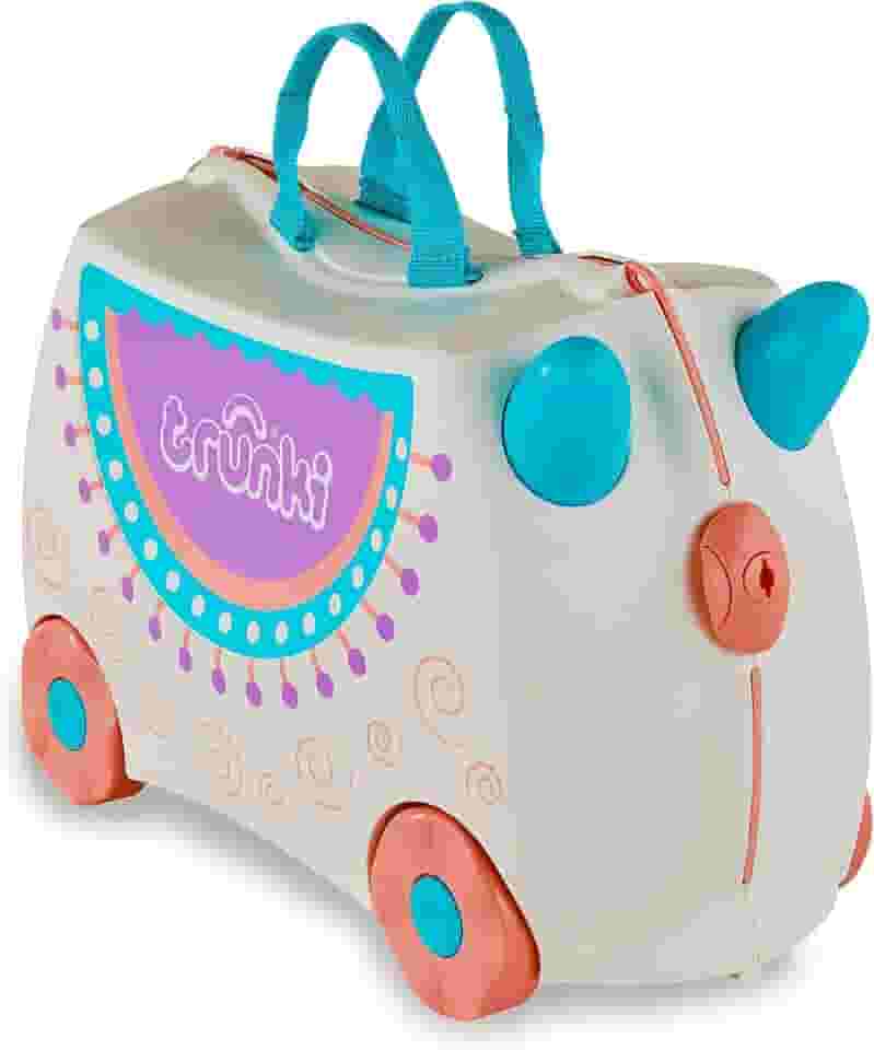 Trunki Mala de viagem infantil original e bagagem de mão, Lola, a lhama (creme), Individual