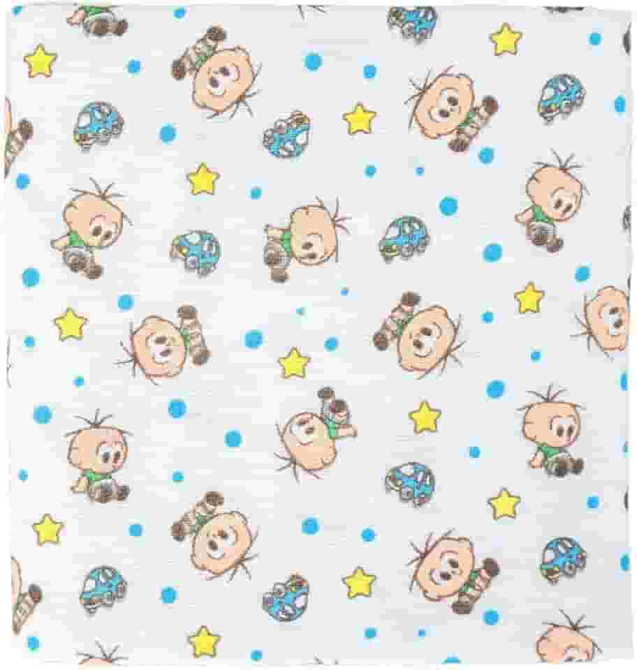 Cueiro Flanelado 03 Unidades Cebolinha 1 Turma da Mônica Baby 60 cm x 80 cm