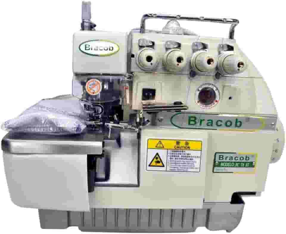 Máquina Industrial Overlock c/Direct Drive, 2 Agulhas, 4 Fios, 6000rpm BC74-AT - BRACOB (110)