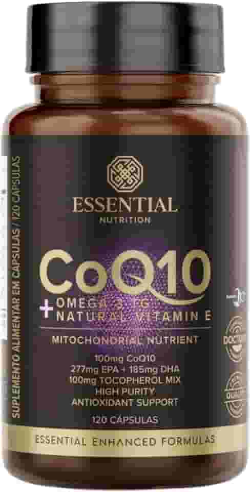 Coq10 + Ômega 3 TG Essential Nutrition 120 Cápsulas