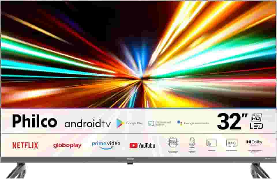 Smart TV 32' Philco Android TV Led HDR10 P32SAA