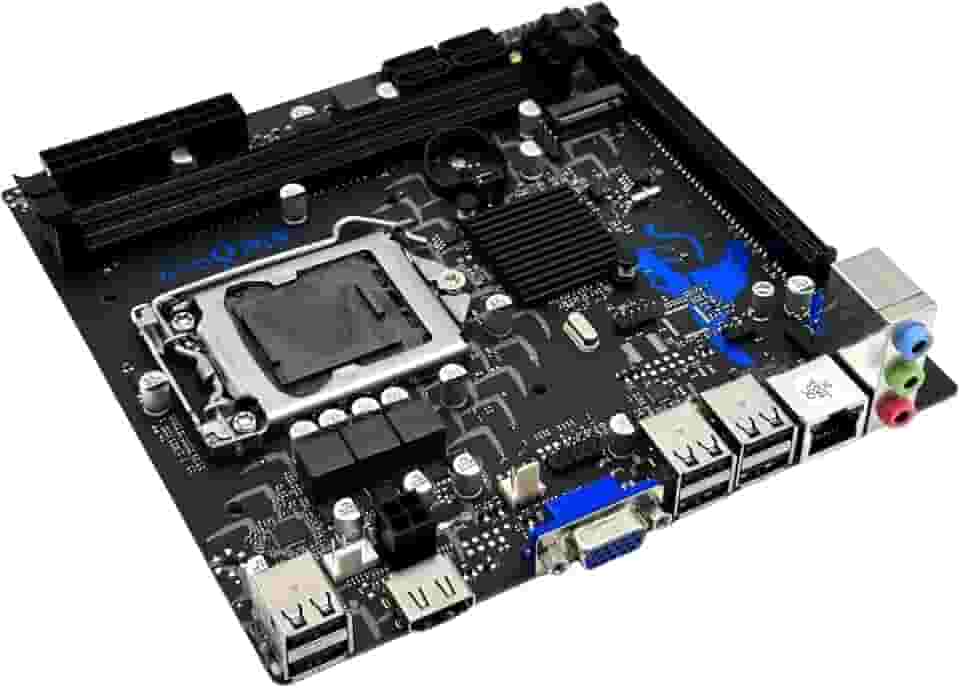 Placa Mãe H61S Micro-atx Chipset Intel H61 Audio LGA 1155 16GB de RAM DDR3 4 portas SATA II USB 2.0 Para Processadores Pentium e Celeron 2ª e 3ª Geração - Aitek DELTA H61MK