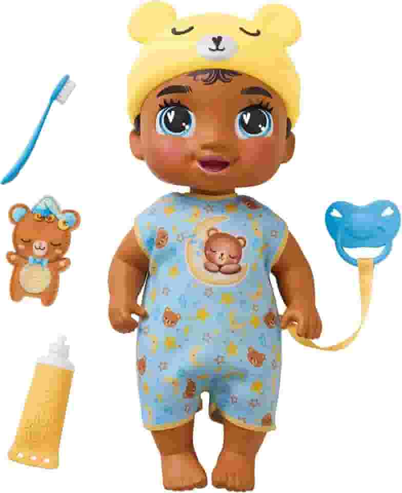 Baby Alive, Boneco, Pequenos Sonhos, Snooze Bear - Cabelos Pretos, Brinquedo Interativo, 28 cm - A partir de 3 Anos