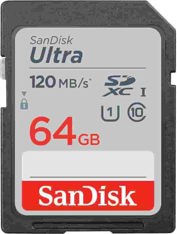 SanDisk Cartão de memória Ultra SDXC UHS-I de 64 GB - 120 MB/s, C10, U1, Full HD, cartão SD - SDSDUN4-064G-GN6IN